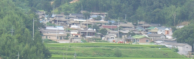 천동(泉洞)마을 전경